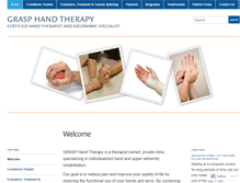 Tablet Screenshot of grasphandtherapy.com